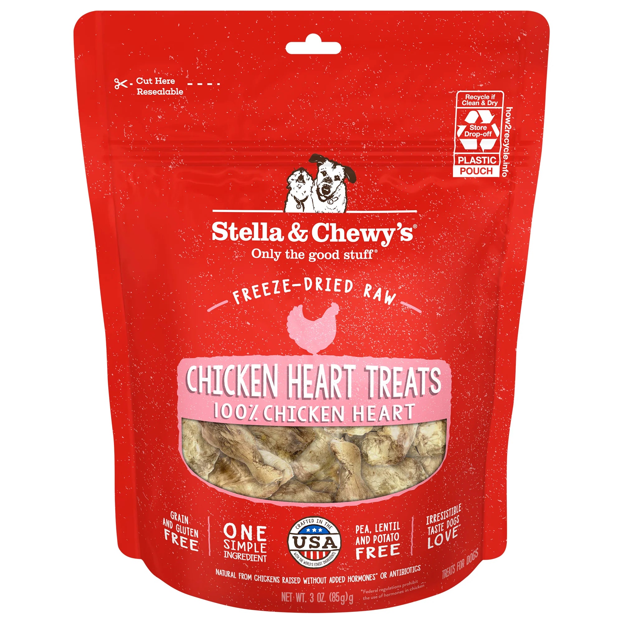 Stella & Chewy's Freeze-Dried Raw Chicken Heart Treats