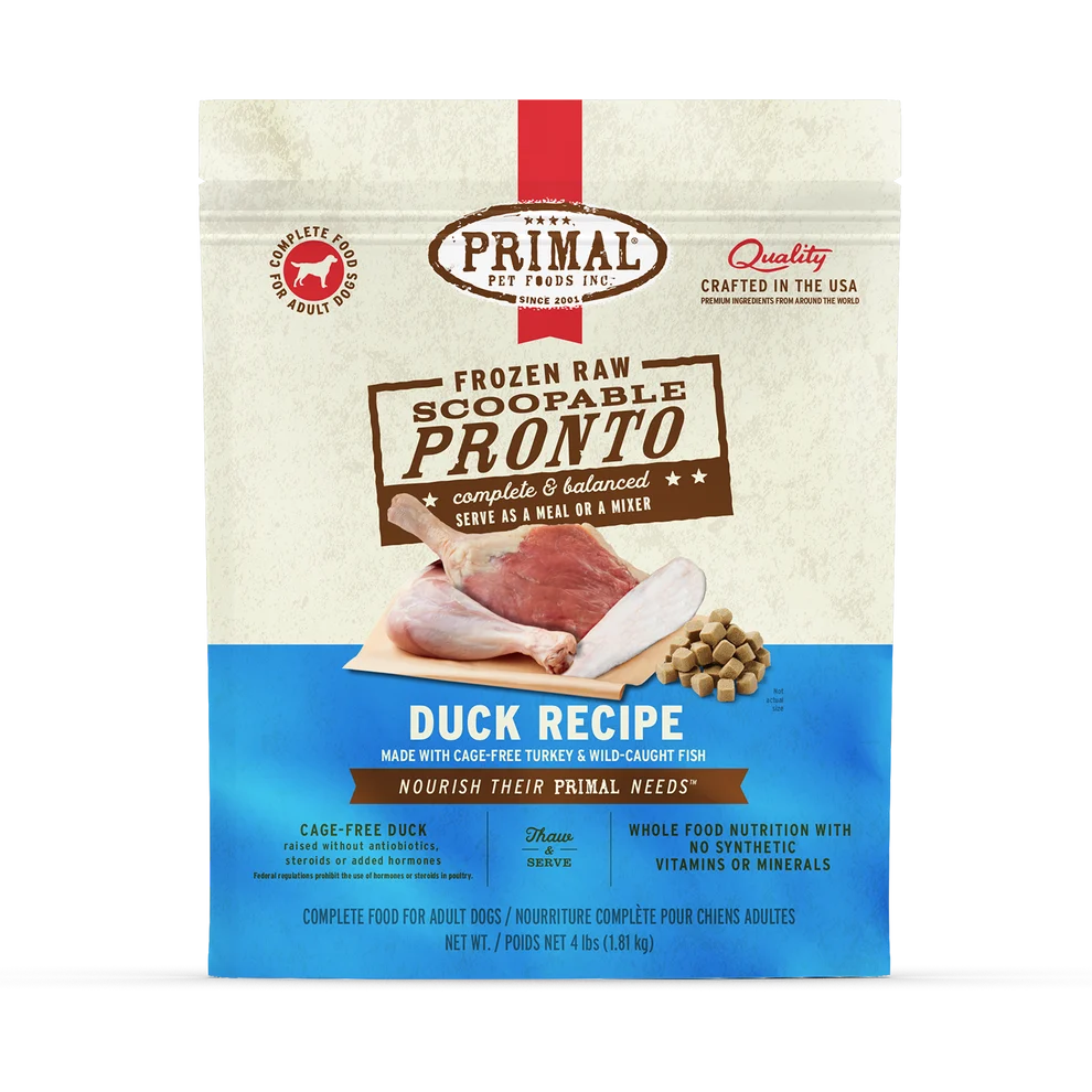 Primal Frozen Raw Scoopable Pronto – Duck