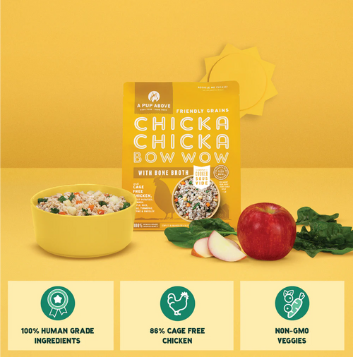 A Pup Above Chicka Chicka Bow Wow Gently Cooked Dog Food