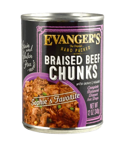 Evanger's Hand Packed Braised Beef Chunks 12oz can