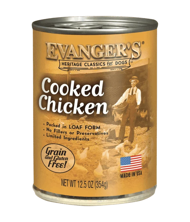 Evanger's Heritage Classics Cooked Chicken Canned Dog Food, 12.5 oz