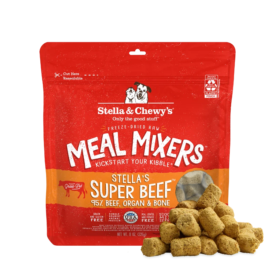 Stella & Chewy's Freeze-Dried Raw Meal Mixers Stella's Super Beef 8oz bag