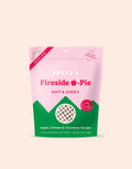 Bocce's Fireside Apple-Pie dog treats, 6 oz wheat-free bag with apple, cheese, and cinnamon recipe