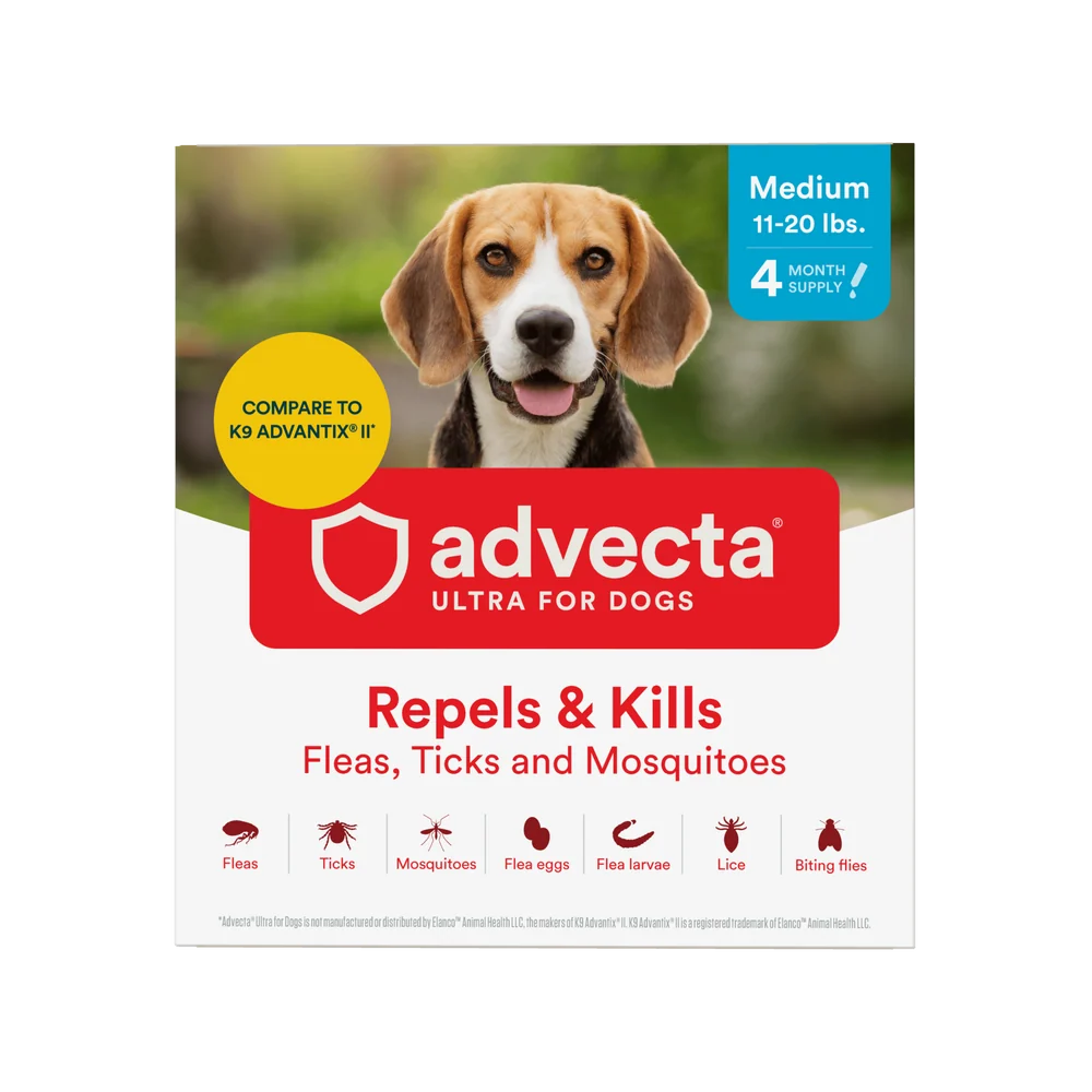 Advecta Ultra for Dogs Medium 11-20 lbs 4-month supply box