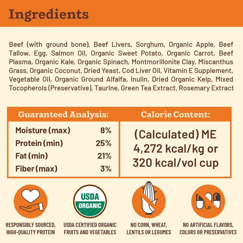 Primal Kibble in the Raw Beef Recipe