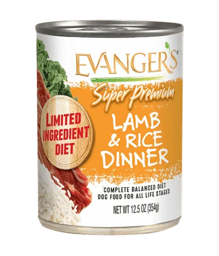 Evanger's Super Premium Lamb & Rice Dinner 12.5oz can