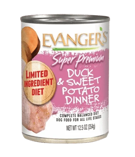 Evanger's Super Premium Duck & Sweet Potato Dinner 12.5oz can
