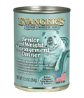 Evanger's Heritage Classics Senior and Weight Management Dinner Canned Dog Food, 12.5 oz