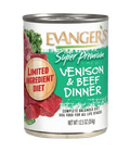 Evanger's Super Premium Venison & Beef Dinner 12.5oz can