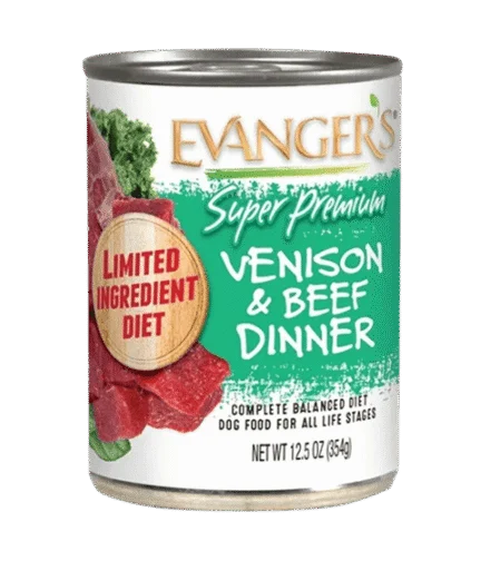 Evanger's Super Premium Venison & Beef Dinner 12.5oz can