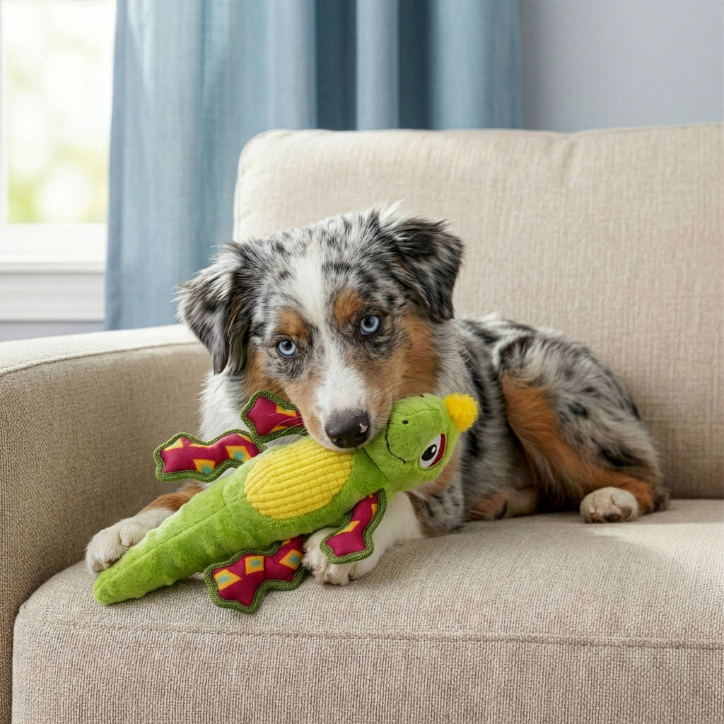 KONG Plush Gecko Dog Toy