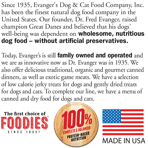 Evanger's Heritage Classics Puppy and Underweight Dinner Canned Dog Food, 12.5 oz
