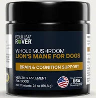 Four Leaf Rover Whole Mushroom Lion's Mane for Dogs