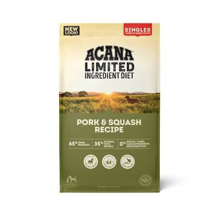 Acana Limited Ingredient Diet Pork & Squash Recipe Dry Dog Food